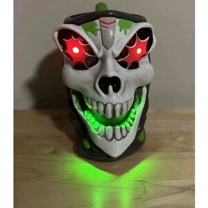 Monster Jam Green & Gray Grave Digger Grim Light-up Collectors Mug Cup w. Handle